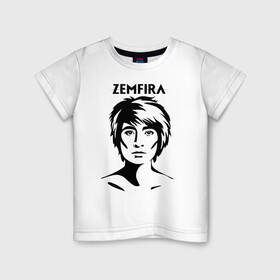 Детская футболка хлопок с принтом ZEMFIRA эскиз портрет в Санкт-Петербурге, 100% хлопок | круглый вырез горловины, полуприлегающий силуэт, длина до линии бедер | group | russian rock | zemfira | zемфира | автор исполнитель | группа | женский | земфира | земфирка | земфирочка | инди рок | композитор | певица | писательница | поп рок | поэтесса | рамазанова | русский рок