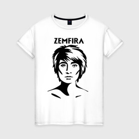 Женская футболка хлопок с принтом ZEMFIRA эскиз портрет в Санкт-Петербурге, 100% хлопок | прямой крой, круглый вырез горловины, длина до линии бедер, слегка спущенное плечо | group | russian rock | zemfira | zемфира | автор исполнитель | группа | женский | земфира | земфирка | земфирочка | инди рок | композитор | певица | писательница | поп рок | поэтесса | рамазанова | русский рок