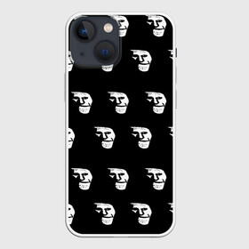 Чехол для iPhone 13 mini с принтом Dark trollface в Санкт-Петербурге,  |  | Тематика изображения на принте: creepypasta | scary | мем | мрак | троллфейс