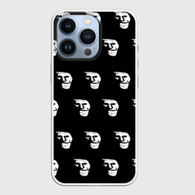 Чехол для iPhone 13 Pro с принтом Dark trollface в Санкт-Петербурге,  |  | Тематика изображения на принте: creepypasta | scary | мем | мрак | троллфейс