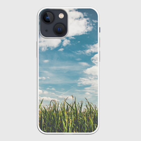 Чехол для iPhone 13 mini с принтом Небушко и полюшко в Санкт-Петербурге,  |  | небо | облака | пейзаж | поле | русский | славянский | фотопринт