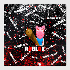 Магнитный плакат 3Х3 с принтом Roblox piggy/Свинка Пигги. в Санкт-Петербурге, Полимерный материал с магнитным слоем | 9 деталей размером 9*9 см | Тематика изображения на принте: game | roblox | roblox piggy свинка пигги | блок | игра | игрушка | лего | персонажи | персонажи из кубиков | роблокс | робот