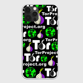 Чехол для iPhone 12 Pro с принтом ТОР / TOR PROJECT BROWSER в Санкт-Петербурге, силикон | область печати: задняя сторона чехла, без боковых панелей | tor browser | torproject | анонимность | анонимный браузер | взлом | даркнет | зеркала | луковица | тор браузер | хакер | черный интернет.