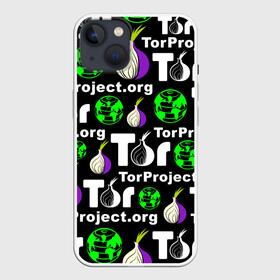 Чехол для iPhone 13 с принтом ТОР   TOR PROJECT BROWSER в Санкт-Петербурге,  |  | tor browser | torproject | анонимность | анонимный браузер | взлом | даркнет | зеркала | луковица | тор браузер | хакер | черный интернет.