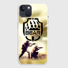 Чехол для iPhone 13 с принтом Bear | Escape from Tarkov (Z) в Санкт-Петербурге,  |  | battlestate | bear | escape from tarkov | tarkov | usec | wild | дикие | контрактные войны | копы | кс | побег из таркова | стрелялка | тарков | терроры | шутер