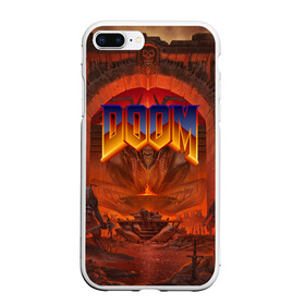 Чехол для iPhone 7Plus/8 Plus матовый с принтом DOOM | ДУМ (Z) в Санкт-Петербурге, Силикон | Область печати: задняя сторона чехла, без боковых панелей | demons | devil | doom | doom eternal | doom slayer | hell | slayer | ад | вега | демоны | дум | икона греха | какодемон | манкубус | солдат рока | элементаль боли