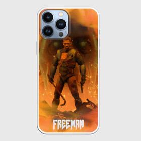 Чехол для iPhone 13 Pro Max с принтом FREEMAN | GMAN | HALF LIFE (Z) в Санкт-Петербурге,  |  | aperture laboratories | black mesa | gman | gordon freeman | half life | half life 3 | valve | блэк меса | вэлв | гордон фриман | халф лайф