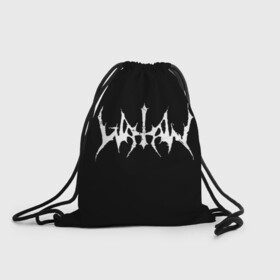 Рюкзак-мешок 3D с принтом Watain в Санкт-Петербурге, 100% полиэстер | плотность ткани — 200 г/м2, размер — 35 х 45 см; лямки — толстые шнурки, застежка на шнуровке, без карманов и подкладки | black metal | rock | watain | блэк метал | ватайн | группы | метал | рок