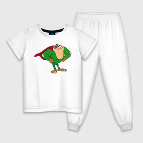 Детская пижама хлопок с принтом Boogerman в Санкт-Петербурге, 100% хлопок |  брюки и футболка прямого кроя, без карманов, на брюках мягкая резинка на поясе и по низу штанин
 | boogerman | dendy | games | retro | sega | superhero | бугермэн | дэнди | игры | классика | ретро | сега | супергерой