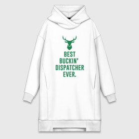 Платье-худи хлопок с принтом Best Dispatcher в Санкт-Петербурге,  |  | antetokounmpo | basketball | bucks | giannis | milwaukee | mvp | nba | sport | streetball | адетокумбо | бакс | баскетбол | игра | милуоки | мяч | нба | олень | спорт | стритбол | тренер | чемпион | янис