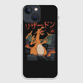 Чехол для iPhone 13 mini с принтом Черезард разрушитель в Санкт-Петербурге,  |  | anime | pokemon | poket monster | poketmon | аниме | анимэ | карманные монстры | покемон