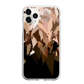 Чехол для iPhone 11 Pro матовый с принтом Бежево-коричневая мозаика  в Санкт-Петербурге, Силикон |  | абстрактный | бежевый | камуфляж | коричневый | мозаика | молодежный | мужской | современный | соты | текстура