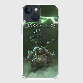 Чехол для iPhone 13 mini с принтом Darksiders | Гнев Войны (Z) в Санкт-Петербурге,  |  | azrael | darksiders | darksiders 2 | darksiders 3 | griever | silitha | tiamat | ulthane | vulgrim | wrath of war | всадник апокалипсиса | гнев войны | обугленный совет | руина | ультэйн | чёрный молот