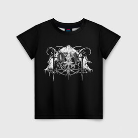 Детская футболка 3D с принтом Horna в Санкт-Петербурге, 100% гипоаллергенный полиэфир | прямой крой, круглый вырез горловины, длина до линии бедер, чуть спущенное плечо, ткань немного тянется | black metal | horna | metal | rock | группа | метал | рок | роцк | хорна