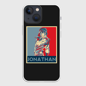 Чехол для iPhone 13 mini с принтом Jonathan. JoJo в Санкт-Петербурге,  |  | Тематика изображения на принте: adventure | bizarre | brando | dio | jo | joestar | joseph | josuke | jotaro | kujo | lisa | speedwagon | the | world | абдул | брандо | бруно | джо | джозеф | джолин | джонатан | джорно | джоске | джостар | джотаро | дио | какёин | куджо | лиза | невероя