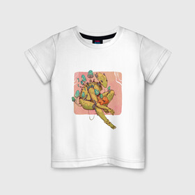 Детская футболка хлопок с принтом Лесной хранитель в Санкт-Петербурге, 100% хлопок | круглый вырез горловины, полуприлегающий силуэт, длина до линии бедер | арт | белка | гриб | грибы | киборг | планета | природа | рисунок | робот