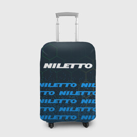 Чехол для чемодана 3D с принтом Нилетто - Спрей (Паттерн) в Санкт-Петербурге, 86% полиэфир, 14% спандекс | двустороннее нанесение принта, прорези для ручек и колес | hip | hop | logo | music | nileto | niletto | rap | знак | краска | лого | логотип | логотипы | любимка | музыка | музыкант | нилето | нилетто | паттерн | рэп | символ | символы | спрей | хип | хоп
