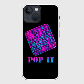 Чехол для iPhone 13 mini с принтом НЕОНОВЫЙ POP it в Санкт-Петербурге,  |  | neon | pop it | popit | антистресс | игрушка | неон | поп ит | попит | пузырчатая плёнка | пупырка