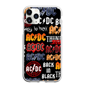 Чехол для iPhone 11 Pro матовый с принтом AC DC LOGOBOMBING  в Санкт-Петербурге, Силикон |  | ac dc | angus young. | back in black | brian johnson | hells bells | highway to hell | rock | thunderstruck | tnt | ангус янг | брайан джонсон | группа | музыка | рок | эйси диси