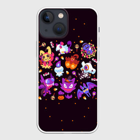 Чехол для iPhone 13 mini с принтом Покемоны на Хэллоуин в Санкт-Петербурге,  |  | anime | halloween | pokemon | poket monster | poketmon | аниме | анимэ | карманные монстры | покемон | хэллоуин