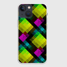 Чехол для iPhone 13 mini с принтом Абстрактный разноцветный узор в Санкт-Петербурге,  |  | абстрактный | геометрический | желтый | зеленый | молодежный | мраморный | разноцветный | современный | черный