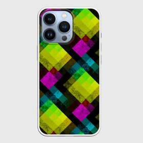 Чехол для iPhone 13 Pro с принтом Абстрактный разноцветный узор в Санкт-Петербурге,  |  | абстрактный | геометрический | желтый | зеленый | молодежный | мраморный | разноцветный | современный | черный