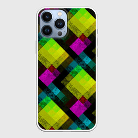 Чехол для iPhone 13 Pro Max с принтом Абстрактный разноцветный узор в Санкт-Петербурге,  |  | абстрактный | геометрический | желтый | зеленый | молодежный | мраморный | разноцветный | современный | черный