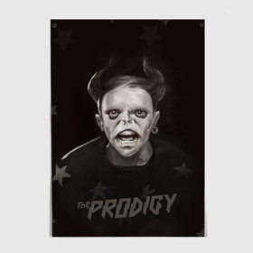 Постер с принтом Keith Flint | THE PRODIGY (Z) в Санкт-Петербурге, 100% бумага
 | бумага, плотность 150 мг. Матовая, но за счет высокого коэффициента гладкости имеет небольшой блеск и дает на свету блики, но в отличии от глянцевой бумаги не покрыта лаком | keith charles flint | prodigy | the prodigy | альтернативный дэнс | бигбит | брейкбит | кит флинт | лиам хоулетт | максим реалити | продиги | продиджи | продиди | техно | электроник рок | электропанк