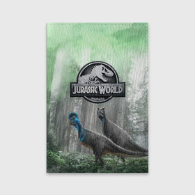 Обложка для паспорта матовая кожа с принтом Jurassic World | Мир Юрского периода (Z) в Санкт-Петербурге, натуральная матовая кожа | размер 19,3 х 13,7 см; прозрачные пластиковые крепления | dino | дино | динозавр | динозавры | кино | мир юрского периода | тирекс | фильм | юрский | юрский период