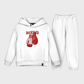 Детский костюм хлопок Oversize с принтом BOXING в Санкт-Петербурге,  |  | box | boxing | fighter | figt | mma | national | sport | team | боец | бои | бокс | боксер | единоборства | перчатки | сборная | спорт