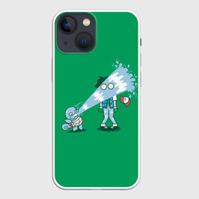 Чехол для iPhone 13 mini с принтом Неугомонный Сквиртл в Санкт-Петербурге,  |  | anime | pokemon | poket monster | poketmon | squirtle | аниме | анимэ | карманные монстры | покемон | сквиртл