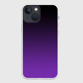 Чехол для iPhone 13 mini с принтом Ночной градиент | Фиолетовый в Санкт-Петербурге,  |  | градиент | ночной | ночь | перелив | переход | сумерки | темный | феолетовый | фиолетовый | цвета | черный