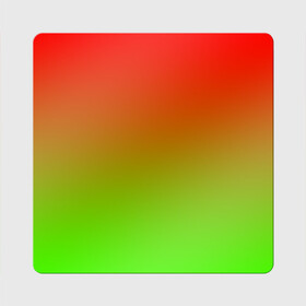 Магнит виниловый Квадрат с принтом Градиент Яблоко в Санкт-Петербурге, полимерный материал с магнитным слоем | размер 9*9 см, закругленные углы | градиент | желтый | зеленый | красный | перелив | переход | фрукты | цвета | яблоко