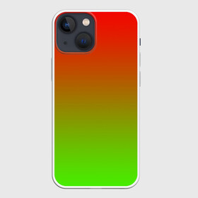 Чехол для iPhone 13 mini с принтом Градиент Яблоко в Санкт-Петербурге,  |  | градиент | желтый | зеленый | красный | перелив | переход | фрукты | цвета | яблоко