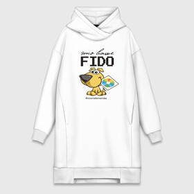 Платье-худи хлопок с принтом Это ваше FIDO в Санкт-Петербурге,  |  | disk | dog | fidonet | message | network | диск | сеть | собака | сообщение | фидонет