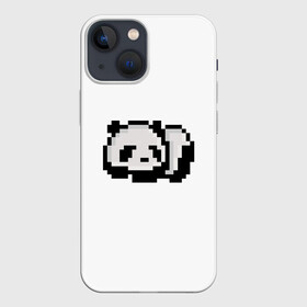 Чехол для iPhone 13 mini с принтом Панда в Санкт-Петербурге,  |  | art | pixel | pixelart | милаха | милая панда | панда | панда пиксель арт | пиксели | пиксель | пиксельарт | спящая панда