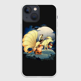 Чехол для iPhone 13 mini с принтом Принцесса Мононоке х Покемоны в Санкт-Петербурге,  |  | anime | mononoke | pokemon | poket monster | poketmon | аниме | анимэ | карманные монстры | покемон