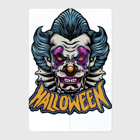 Магнитный плакат 2Х3 с принтом Halloween в Санкт-Петербурге, Полимерный материал с магнитным слоем | 6 деталей размером 9*9 см | Тематика изображения на принте: clown | eyes | face | halloween | holiday | jabot | nose | teeth | глаза | жабо | зубы | клоун | лицо | нос | праздник | хэллоуин