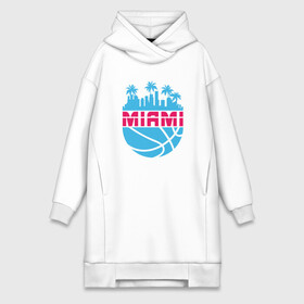 Платье-худи хлопок с принтом Miami в Санкт-Петербурге,  |  | basketball | miami heat | mvp | nba | sport | streetball | аризона | баскетбол | батлер | игра | майами хит | мяч | нба | спорт | стритбол | тренер | чемпион