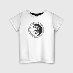 Детская футболка хлопок с принтом Клуб 5 Зверей в Санкт-Петербурге, 100% хлопок | круглый вырез горловины, полуприлегающий силуэт, длина до линии бедер | Тематика изображения на принте: вин чун | вин чун куэн | китайский дракон | кунг фу | ушу