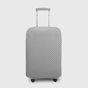 Чехол для чемодана 3D с принтом GRAY CARBON в Санкт-Петербурге, 86% полиэфир, 14% спандекс | двустороннее нанесение принта, прорези для ручек и колес | carbon | абстракция | без дизайна | карбон | карбон и ничего лишнего | на каждый день | серая | серое | серый | текстура