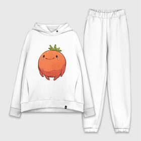 Женский костюм хлопок Oversize с принтом Большой томат в Санкт-Петербурге,  |  | арт | мило | милота | овощ | овощи | помидор | рисунок | свежие овощи | свежий овощ | свежий продукт | томат