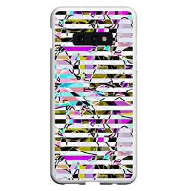 Чехол для Samsung S10E с принтом Полосатый абстрактный узор  в Санкт-Петербурге, Силикон | Область печати: задняя сторона чехла, без боковых панелей | горизонтальные полосы | летний дизайн | модный | молодежный | мужской | полосы | разноцветные полосы