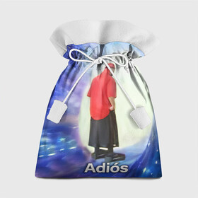 Подарочный 3D мешок с принтом Adios в Санкт-Петербурге, 100% полиэстер | Размер: 29*39 см | Тематика изображения на принте: adios | адидас | бабуля | бабушка | вселенная | космос | мемы | портал | прощание | черная дыра