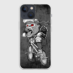 Чехол для iPhone 13 mini с принтом Junk Ride в Санкт-Петербурге,  |  | bike | bmx | gorilla | mtb | ride | бэм | вело | велосипед | велоспорт | горилла | поездка