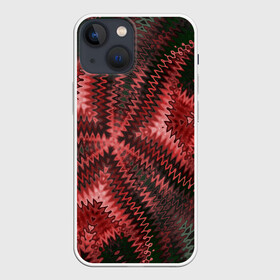 Чехол для iPhone 13 mini с принтом Серо коричневый узор в Санкт-Петербурге,  |  | арт | коричневый | креативный | модный | молодежный | паттерн | серный | современный | текстура | фигура | фрактал