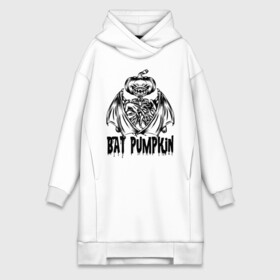 Платье-худи хлопок с принтом Bat pumpkin в Санкт-Петербурге,  |  | bat | halloween | holiday | hype | jaw | muzzle | pumpkin | wings | крылья | летучая мышь | пасть | праздник | хайп | хэллоуин