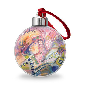 Ёлочный шар с принтом MULT в Санкт-Петербурге, Пластик | Диаметр: 77 мм | абстракция | молодежный | пестрый | цветной | яркий