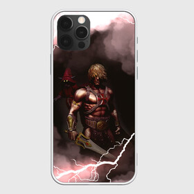 Чехол для iPhone 12 Pro с принтом HE-MAN и ORKO | Masters of the Universe (Z) в Санкт-Петербурге, силикон | область печати: задняя сторона чехла, без боковых панелей | he man | masters of the universe | mult | orka | orko | she ra | властелины вселенной | мульт | мультфильм | орка | орко | хи ман | хи мен | хи мэн