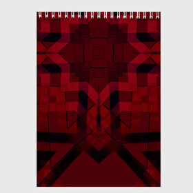 Скетчбук с принтом Темно-красный геометрический  в Санкт-Петербурге, 100% бумага
 | 48 листов, плотность листов — 100 г/м2, плотность картонной обложки — 250 г/м2. Листы скреплены сверху удобной пружинной спиралью | абстрактный | геометрические фигуры | креативный | модный | молодежный | популярный | современный | темно красный